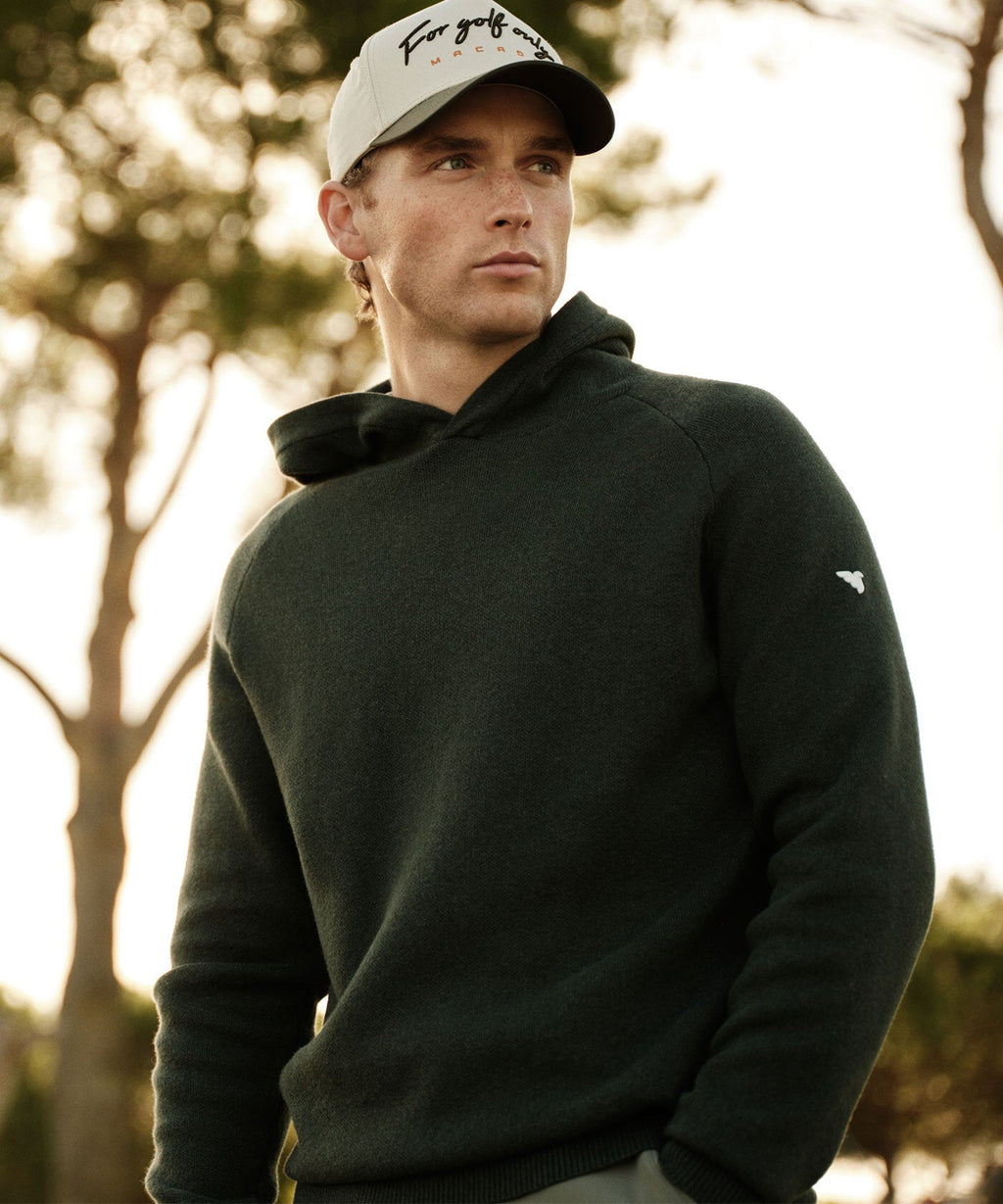 Macade Men's Tech Knit Hoodie - Pine Green