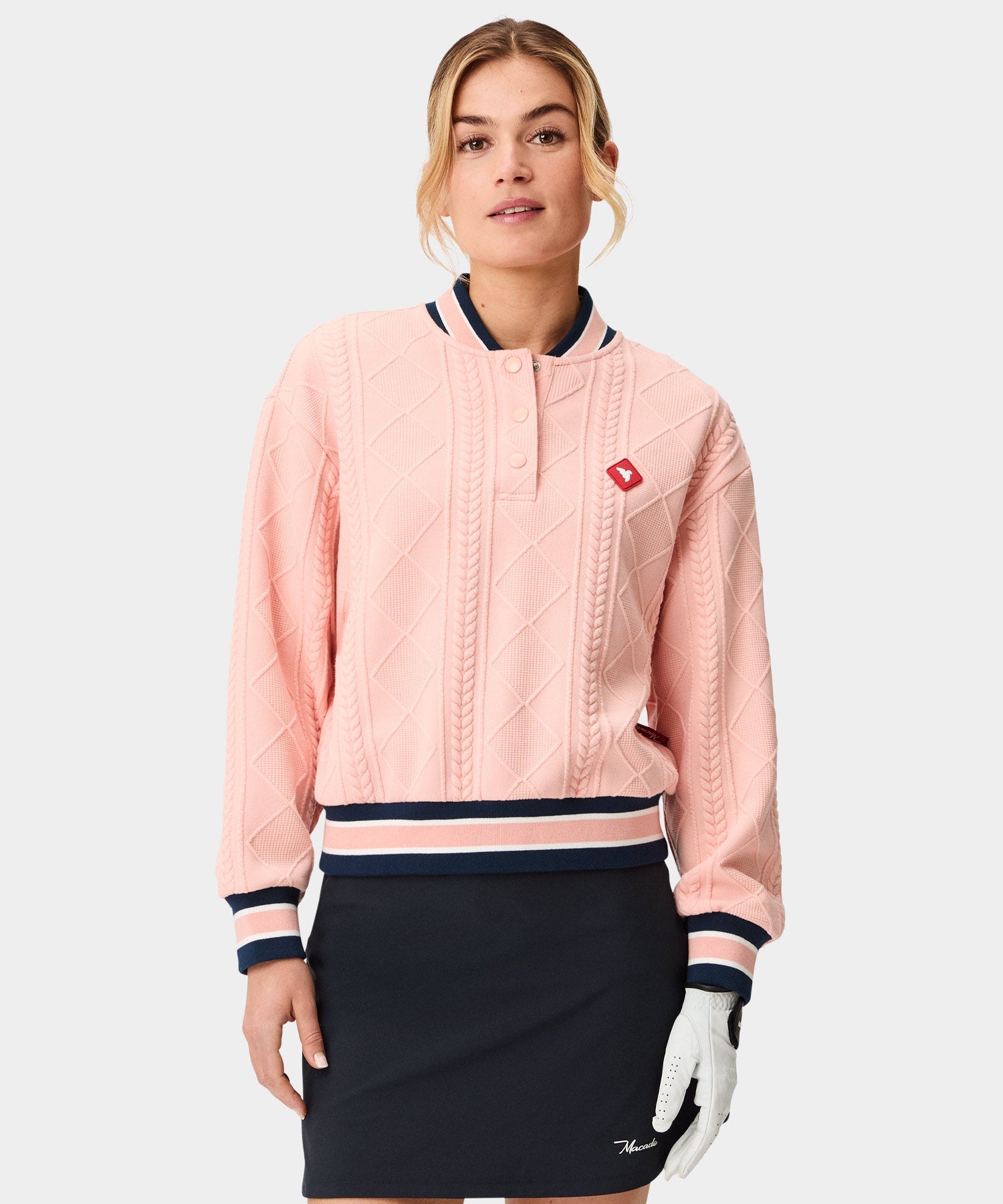 Coral TR Bomber Pullover