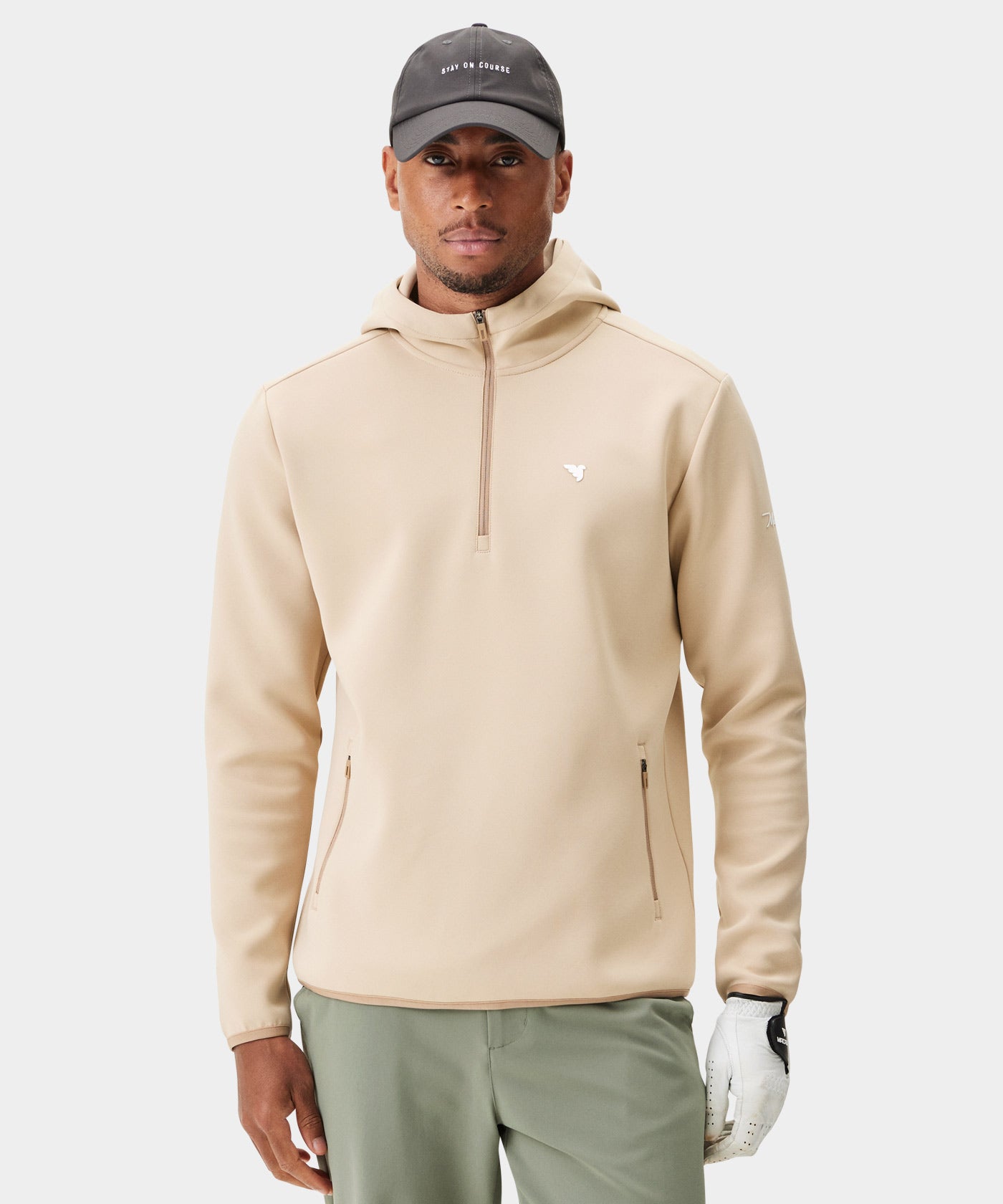 Macade Men's Therma Zip Hoodie - Tan