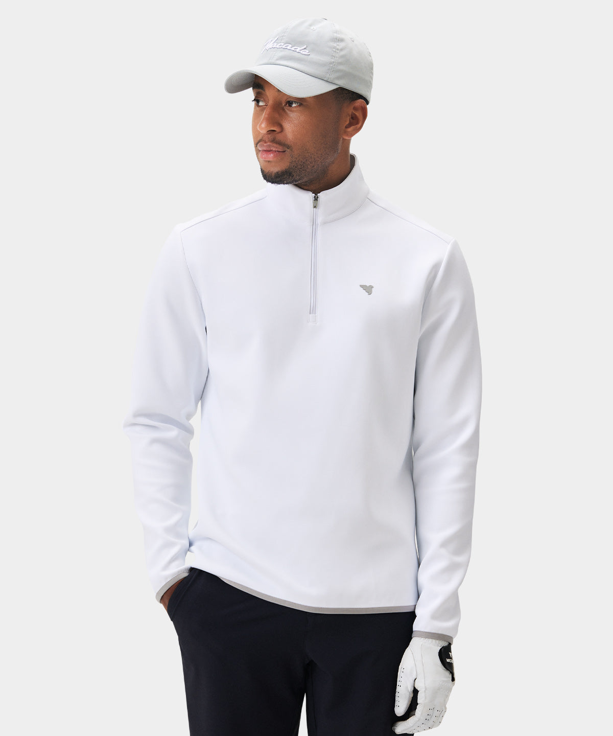 Macade Men's Therma Quarter Zip - White