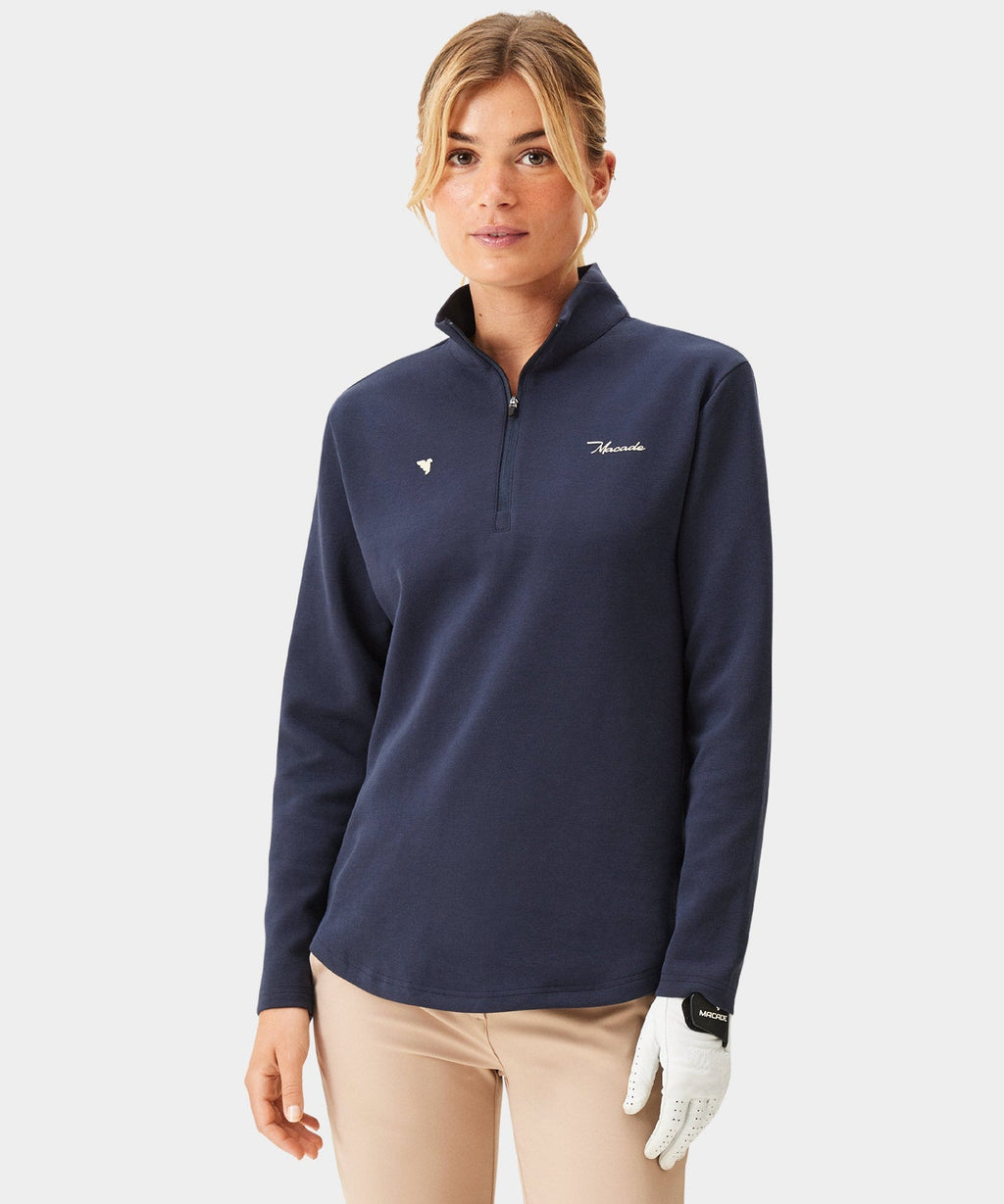 Macade Women's Zoe Flex Quarter Zip - Blue