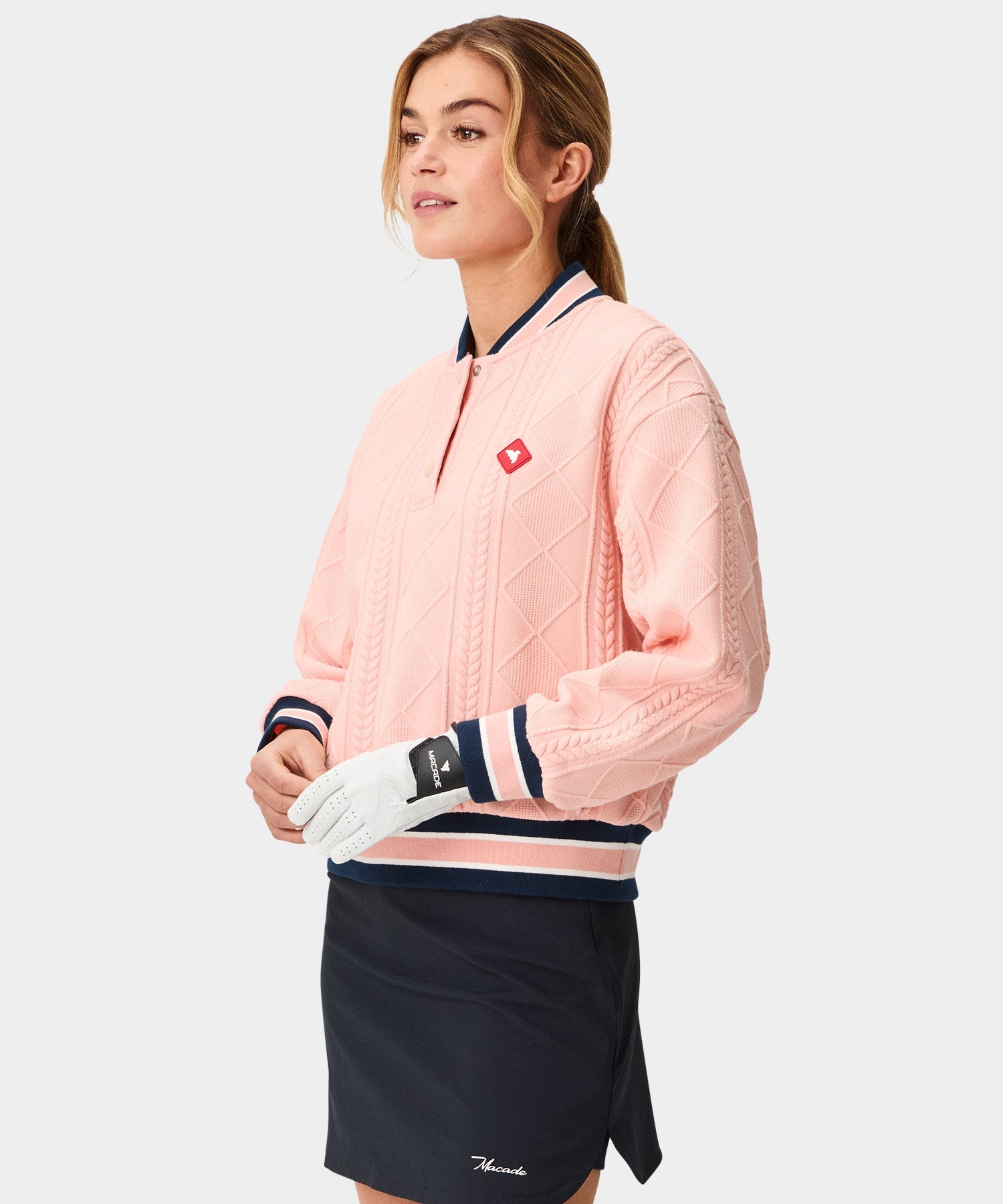 Coral TR Bomber Pullover