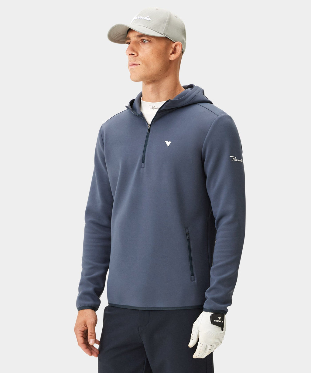 Macade Men's Therma Zip Hoodie - Spruce Blue