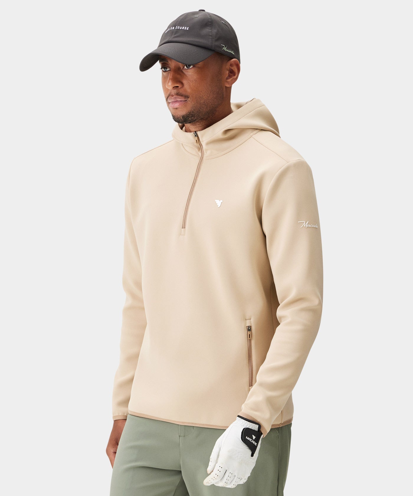 Macade Men's Therma Zip Hoodie - Tan