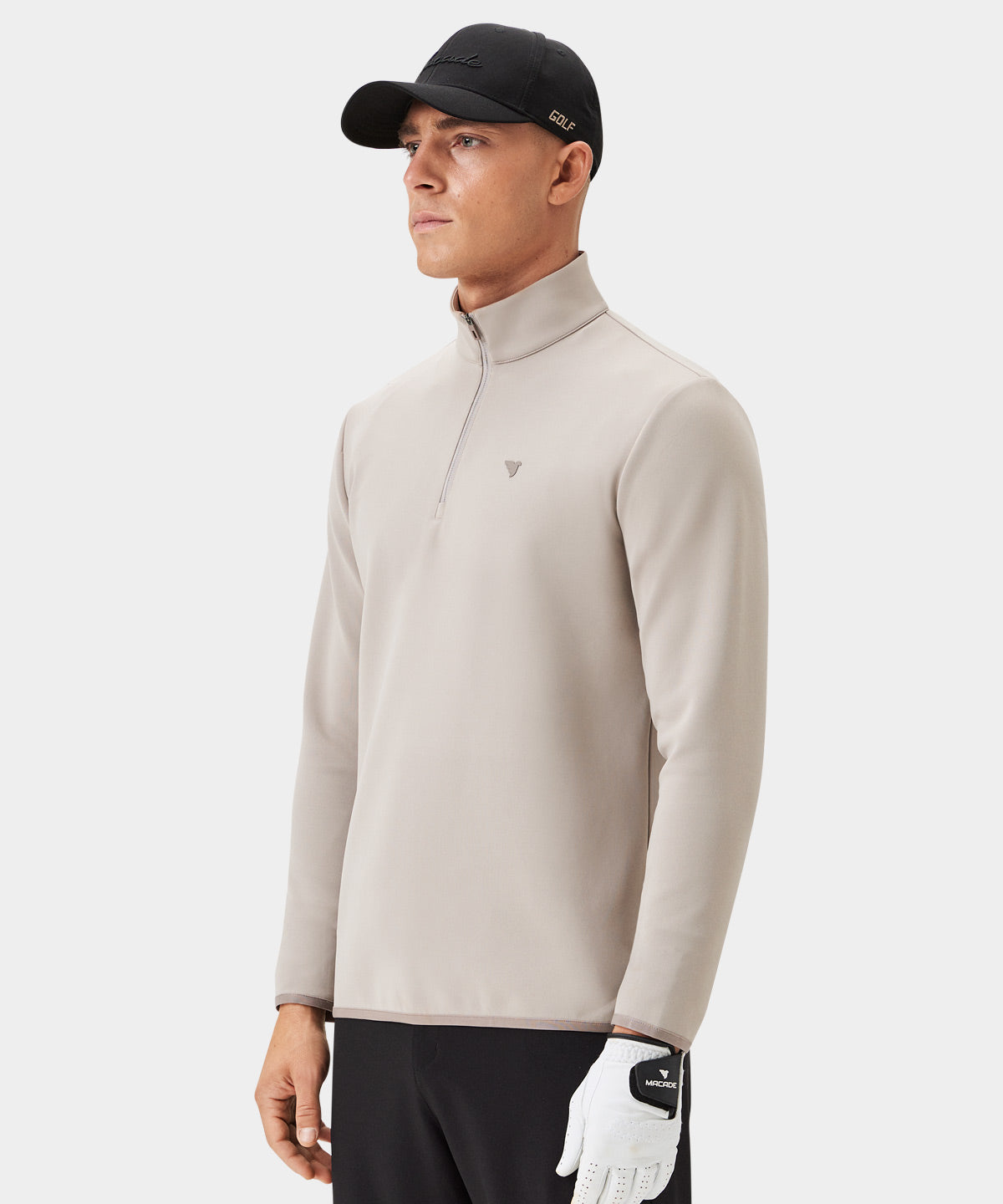 Macade Men's Therma Quarter Zip - Taupe