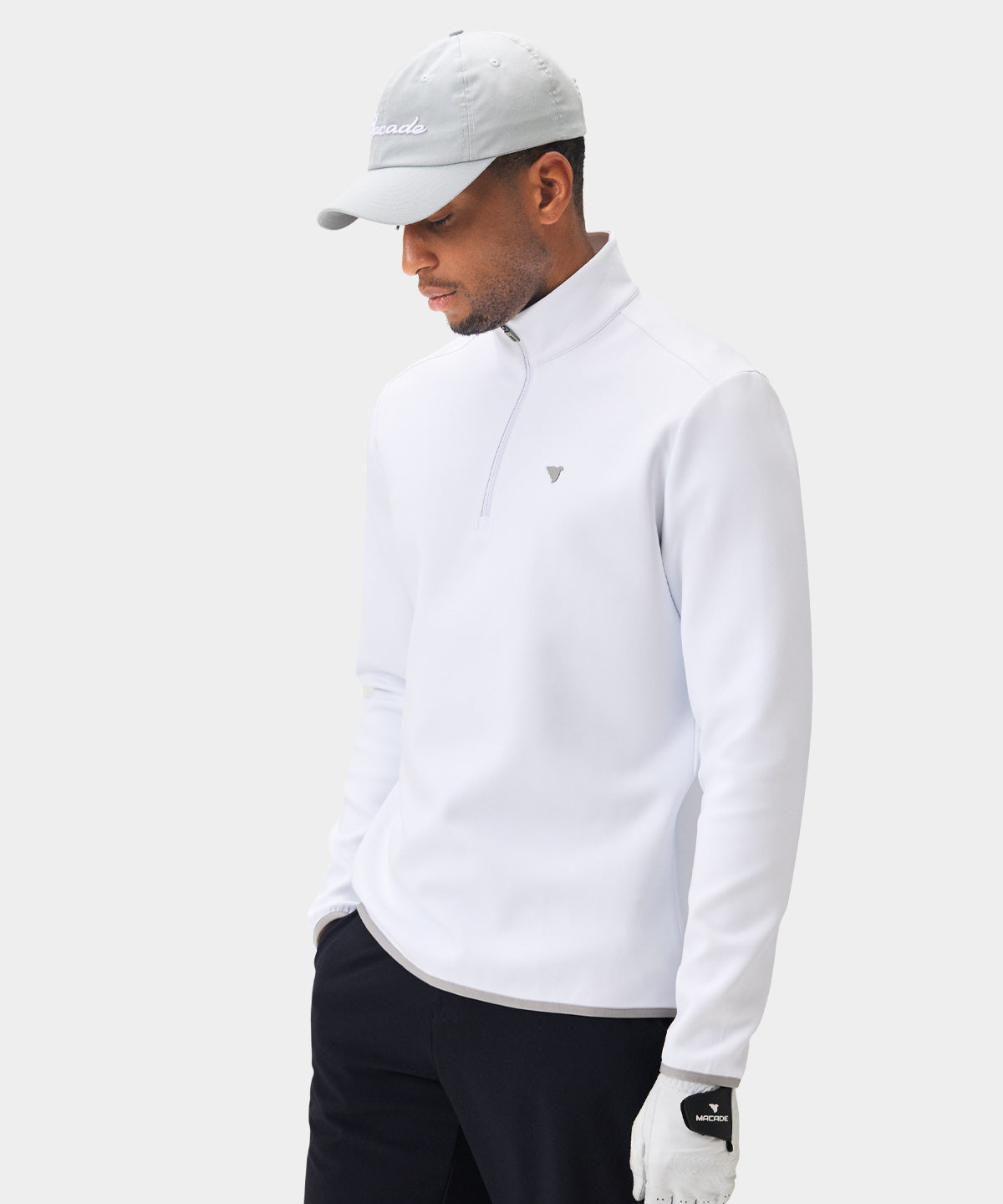 Macade Men's Therma Quarter Zip - White