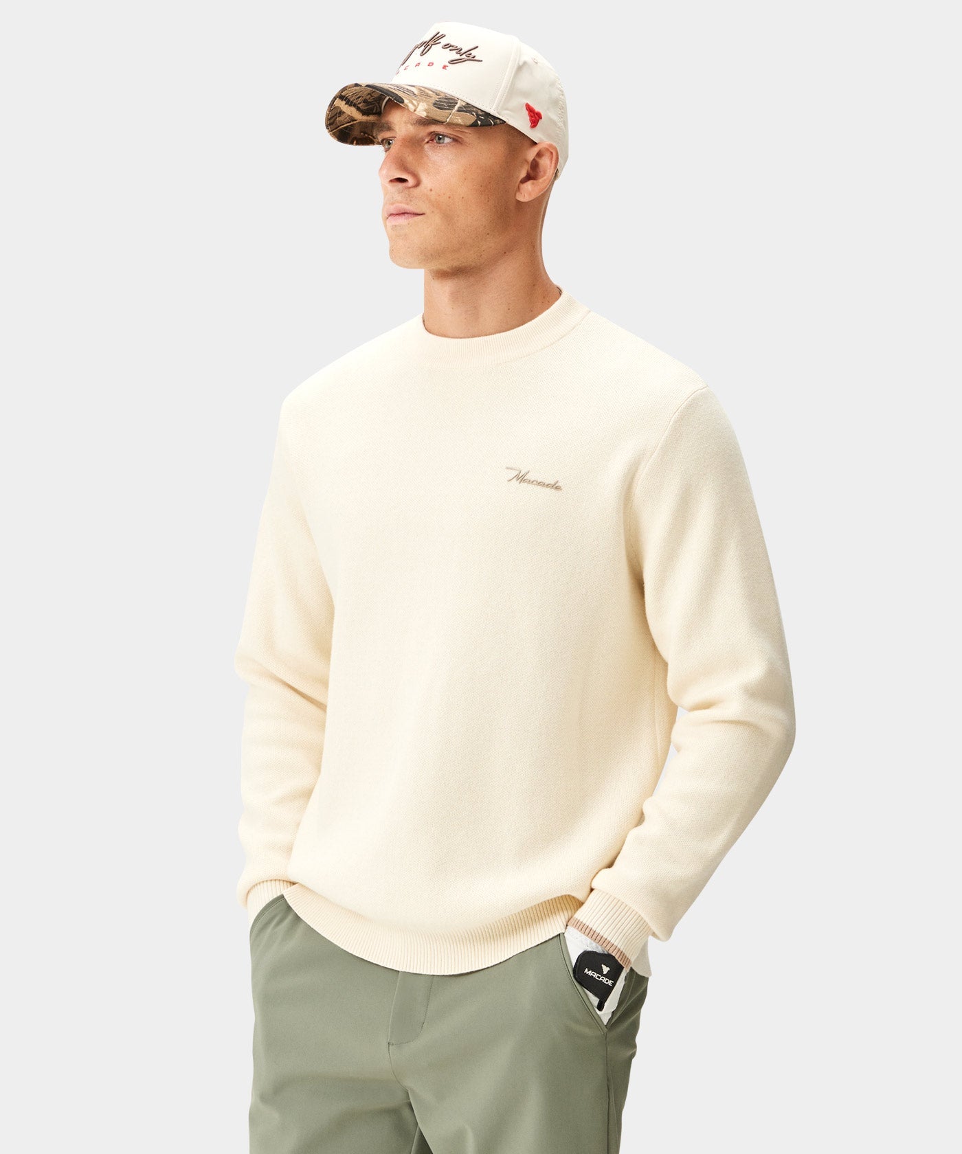 Macade Camo Two-Tone Script Snapback