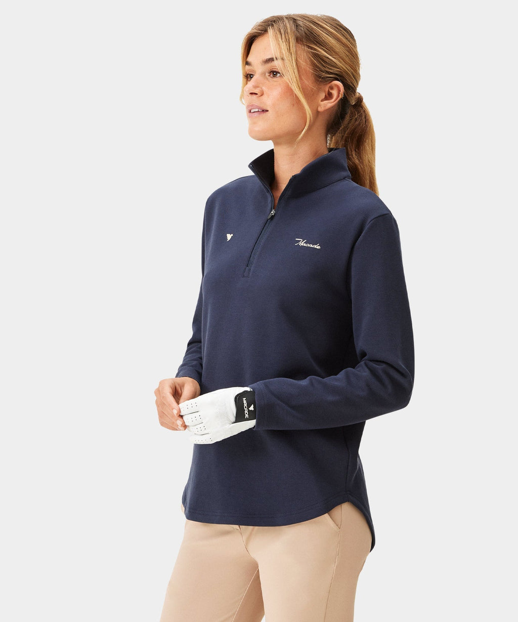 Macade Women's Zoe Flex Quarter Zip - Blue