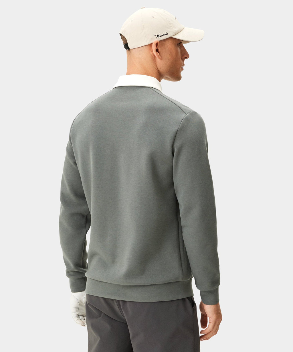 Macade Men's Blades Polo Sweatshirt - Teal Gray