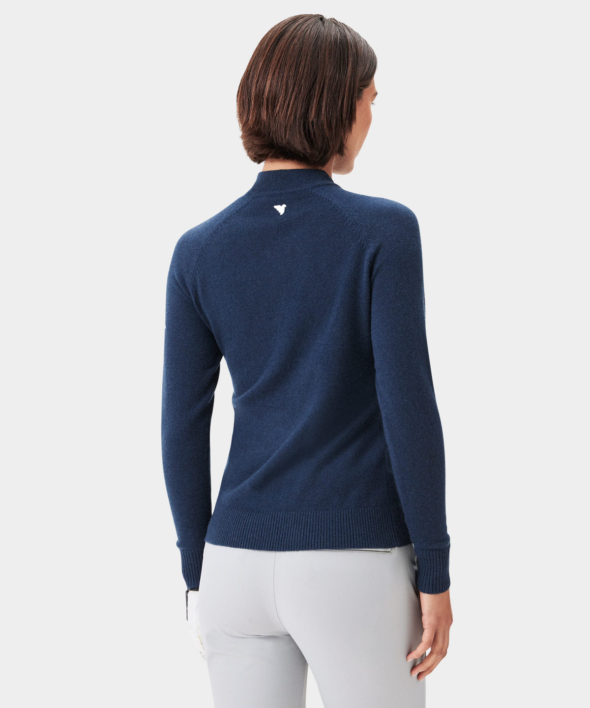 Women's Bridge Merino Quarter Zip - Dark Blue