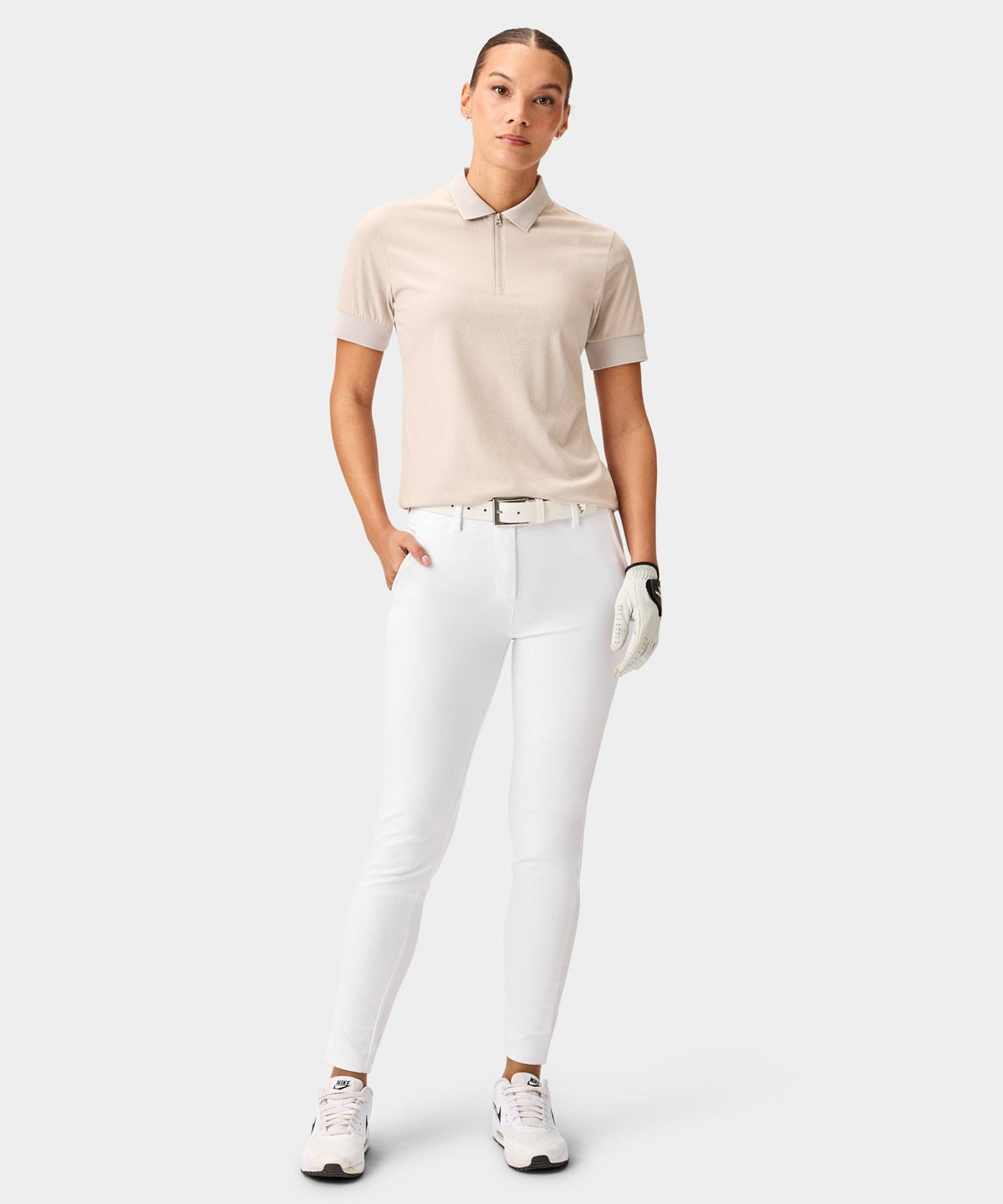 Pearl White Performance Trouser