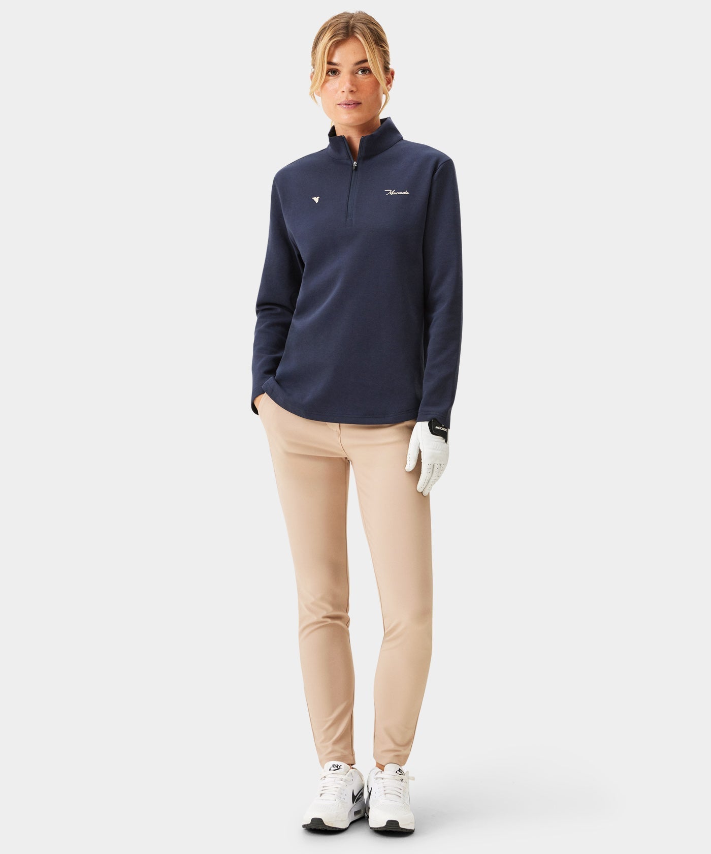 Macade Women's Zoe Flex Quarter Zip - Blue