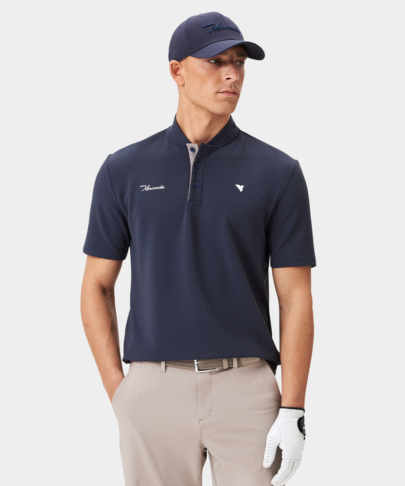 Macade Men's Heath Bomber Shirt - Dark Blue