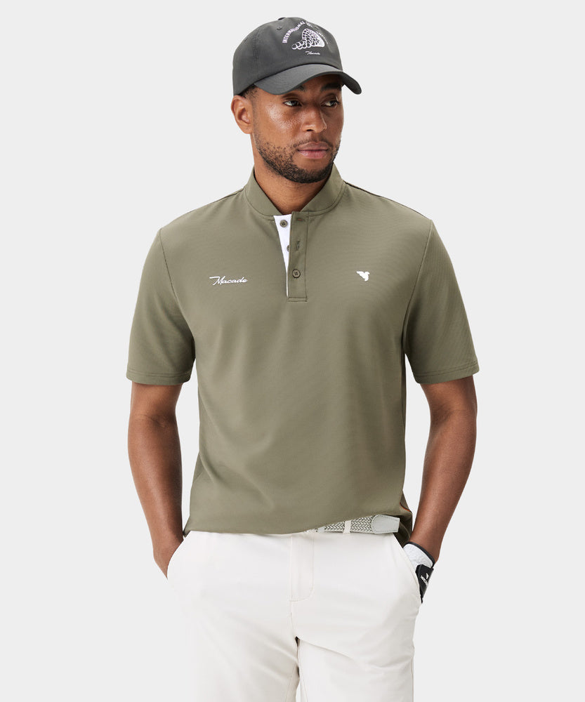 Macade Men's Heath Bomber Shirt - Olive