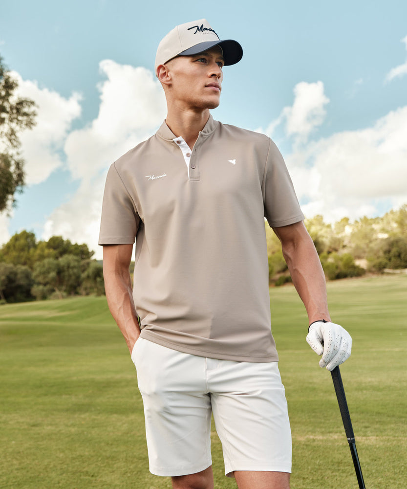 Macade Men's Heath Bomber Shirt - Tan