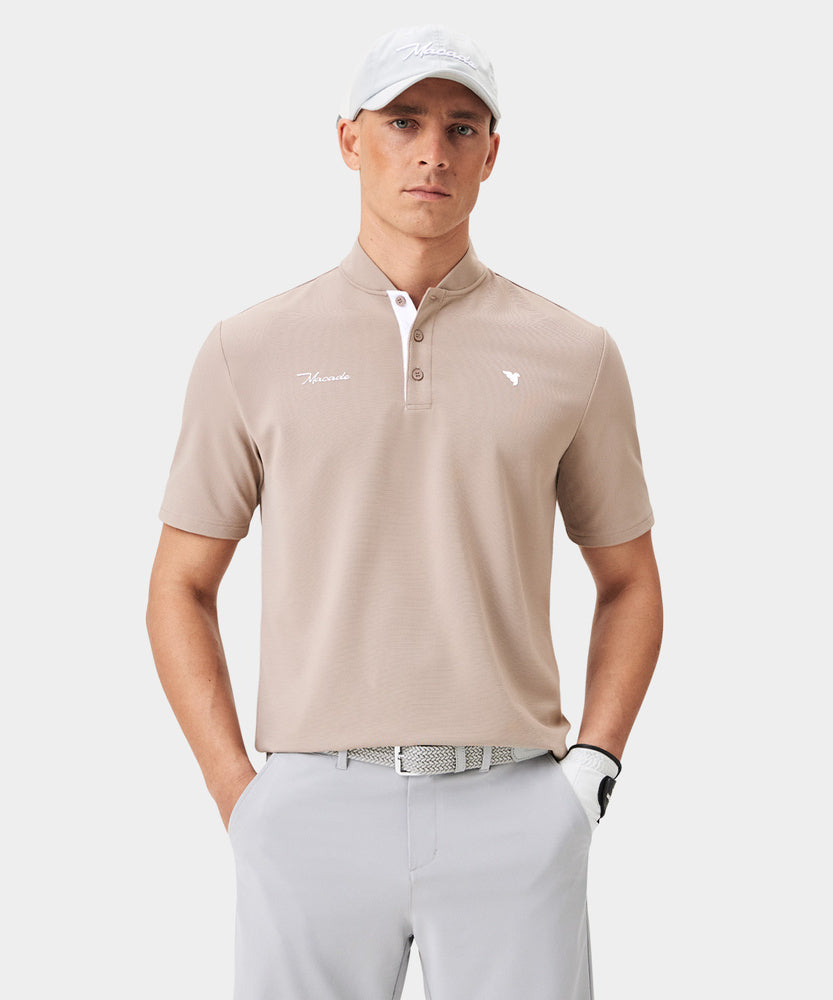 Macade Men's Heath Bomber Shirt - Tan