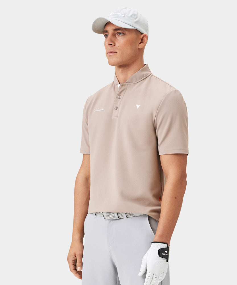 Macade Men's Heath Bomber Shirt - Tan