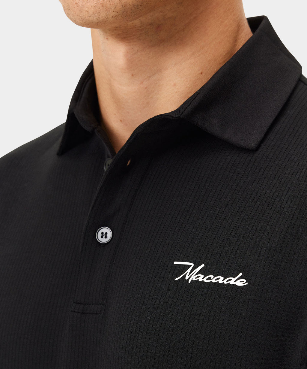 Macade Men's AR Tech Polo - Black