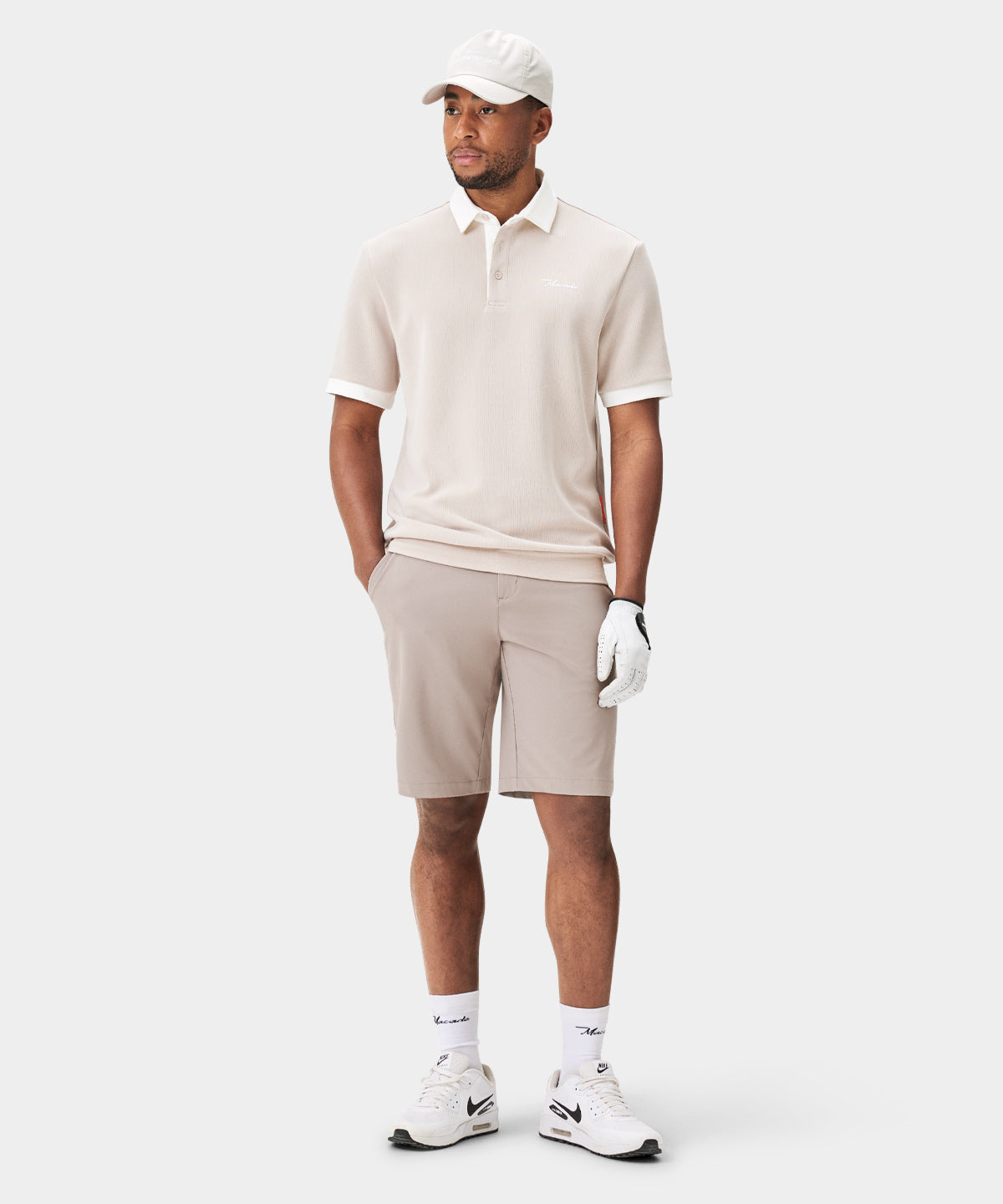 Macade Men's AR Tech Polo - Tan