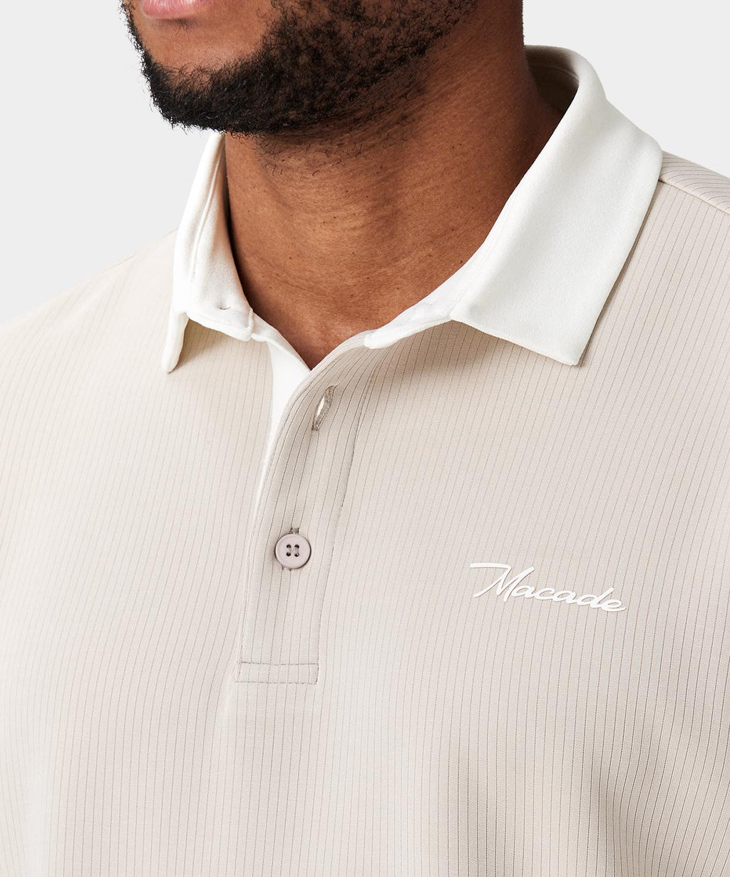 Macade Men's AR Tech Polo - Tan