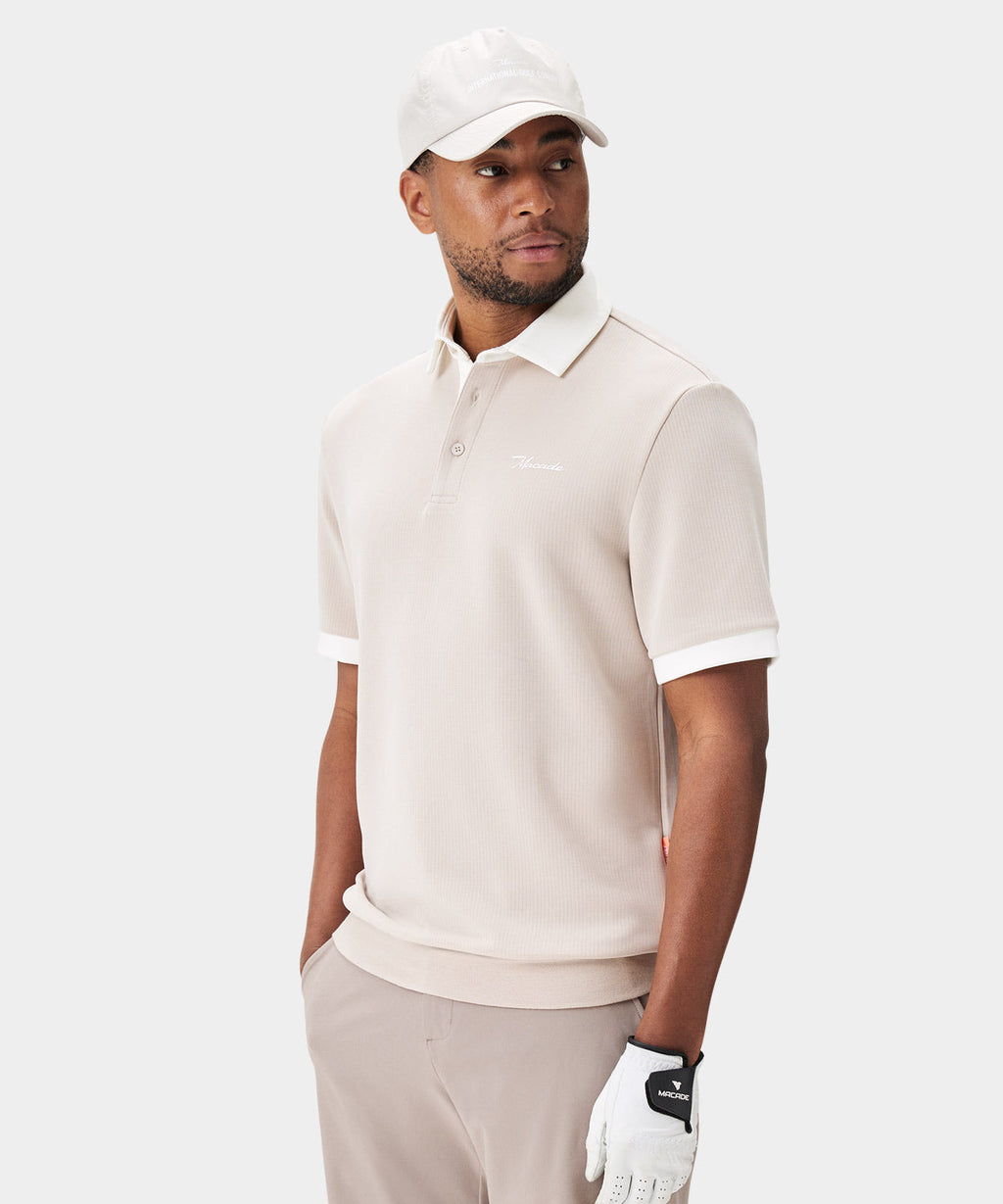 Macade Men's AR Tech Polo - Tan