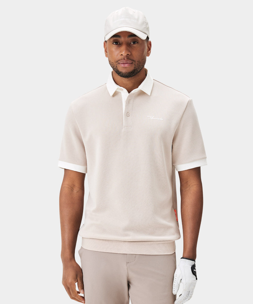 Macade Men's AR Tech Polo - Tan