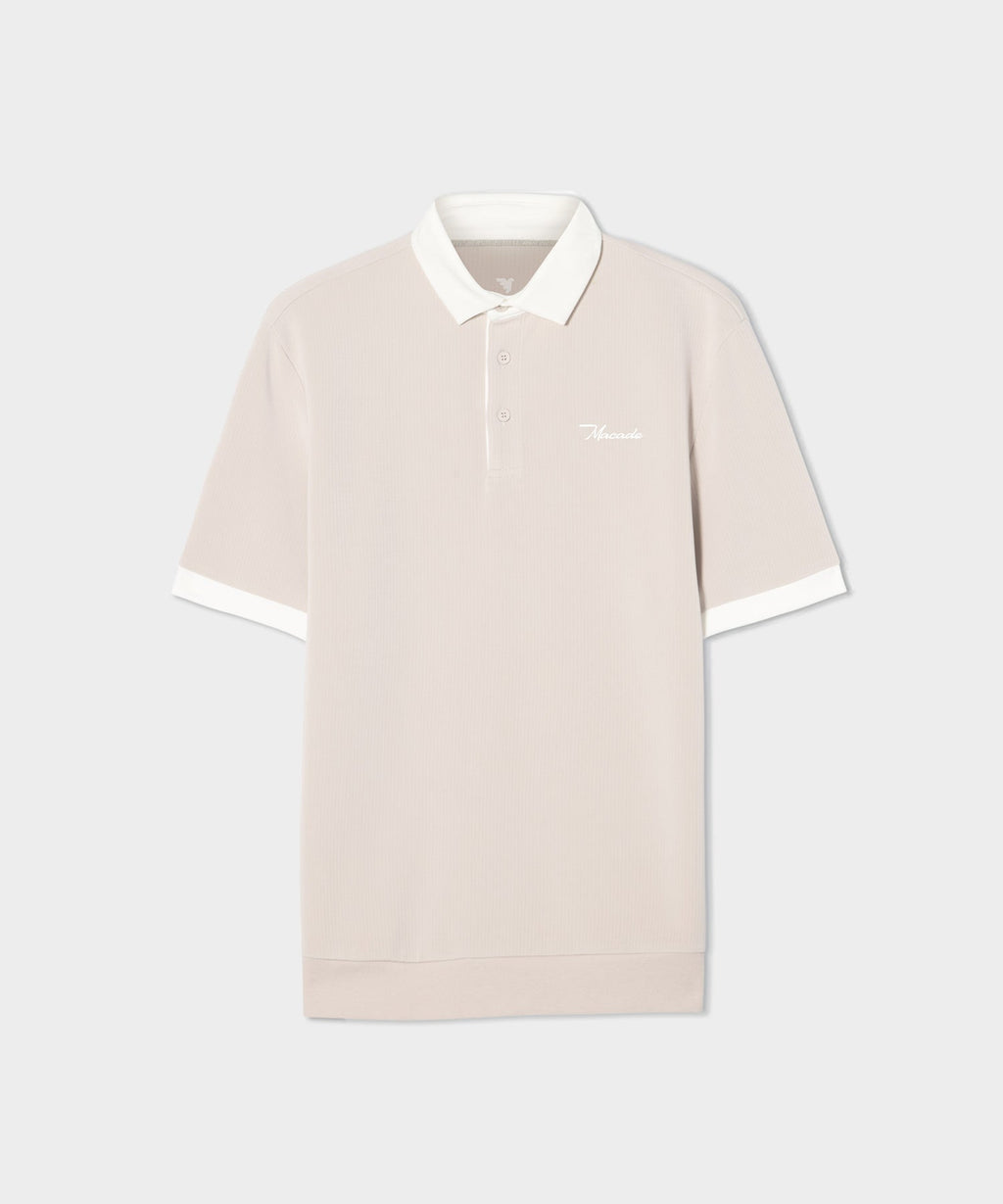 Macade Men's AR Tech Polo - Tan