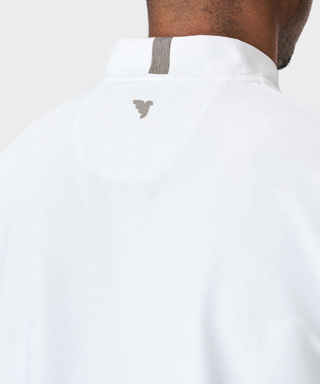 Macade Men's Heath Bomber Shirt - White