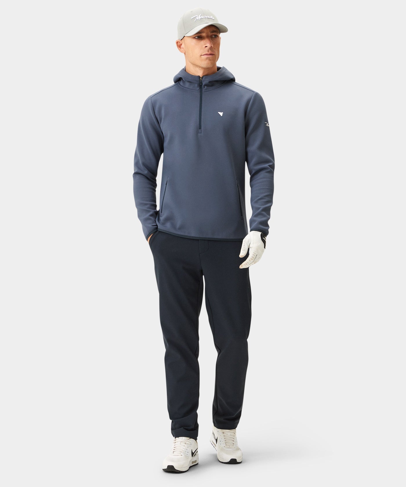 Macade Men's Therma Zip Hoodie - Spruce Blue