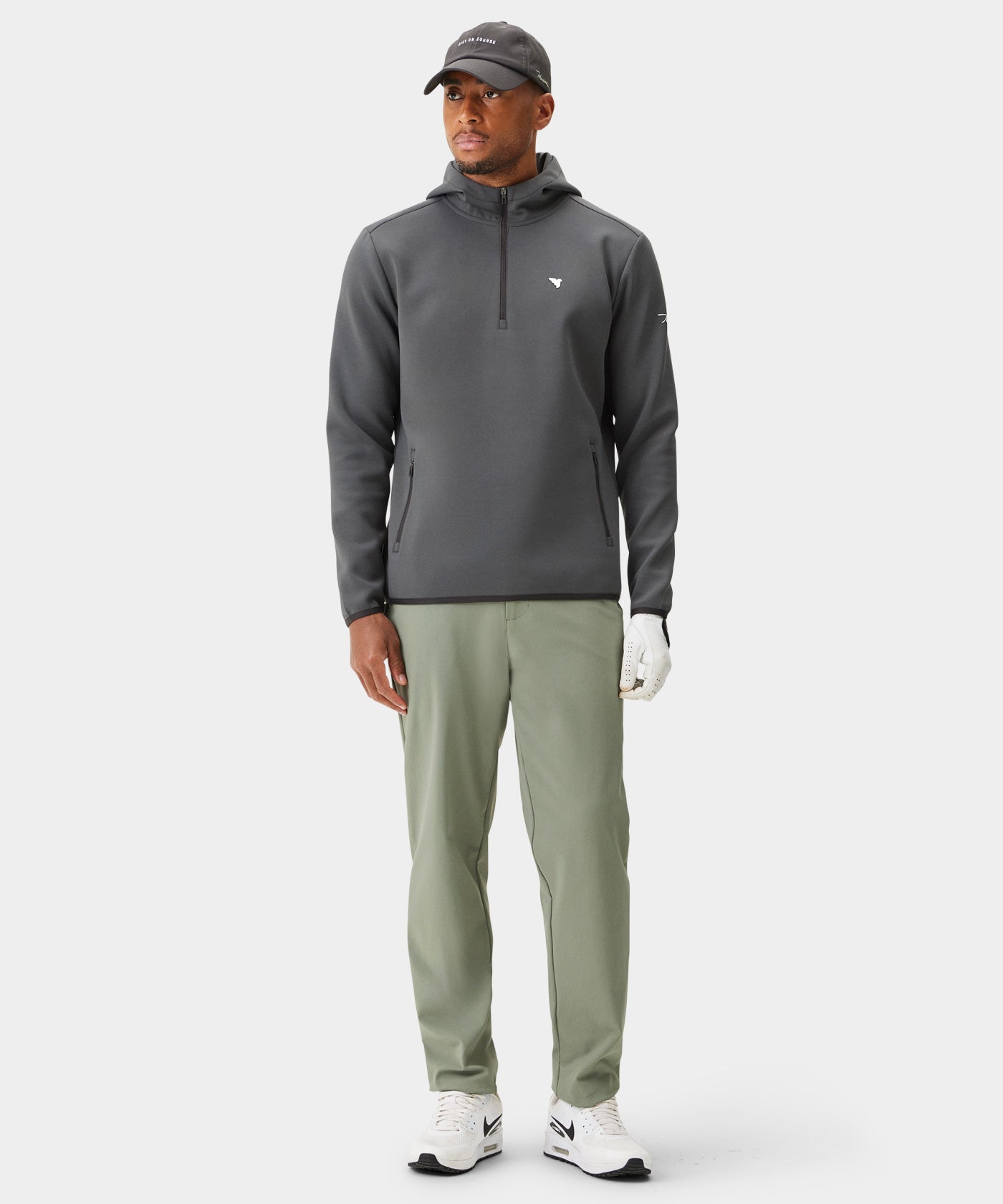 Macade Men's Therma Zip Hoodie - Dark Gray