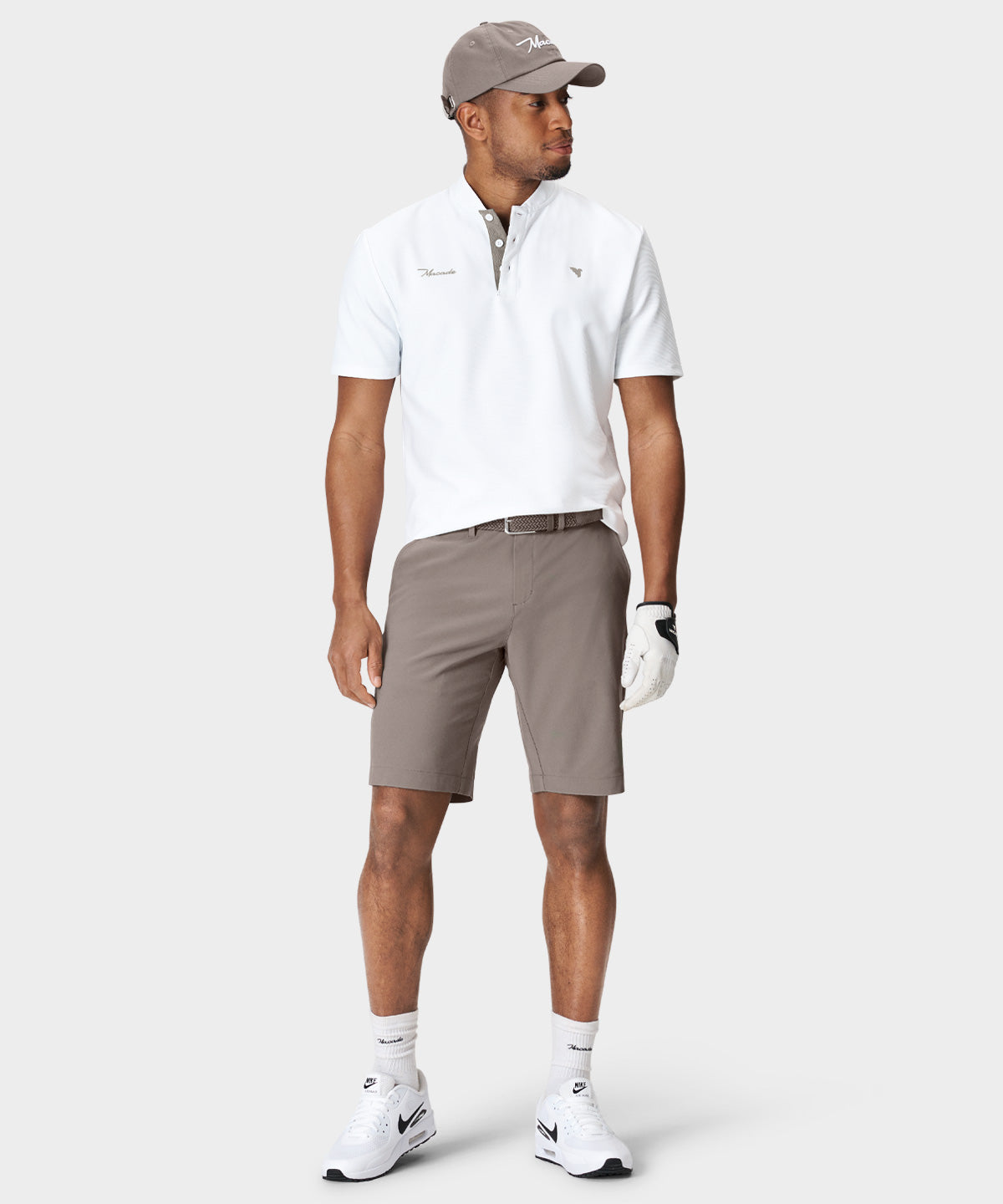 Macade Men's Heath Bomber Shirt - White