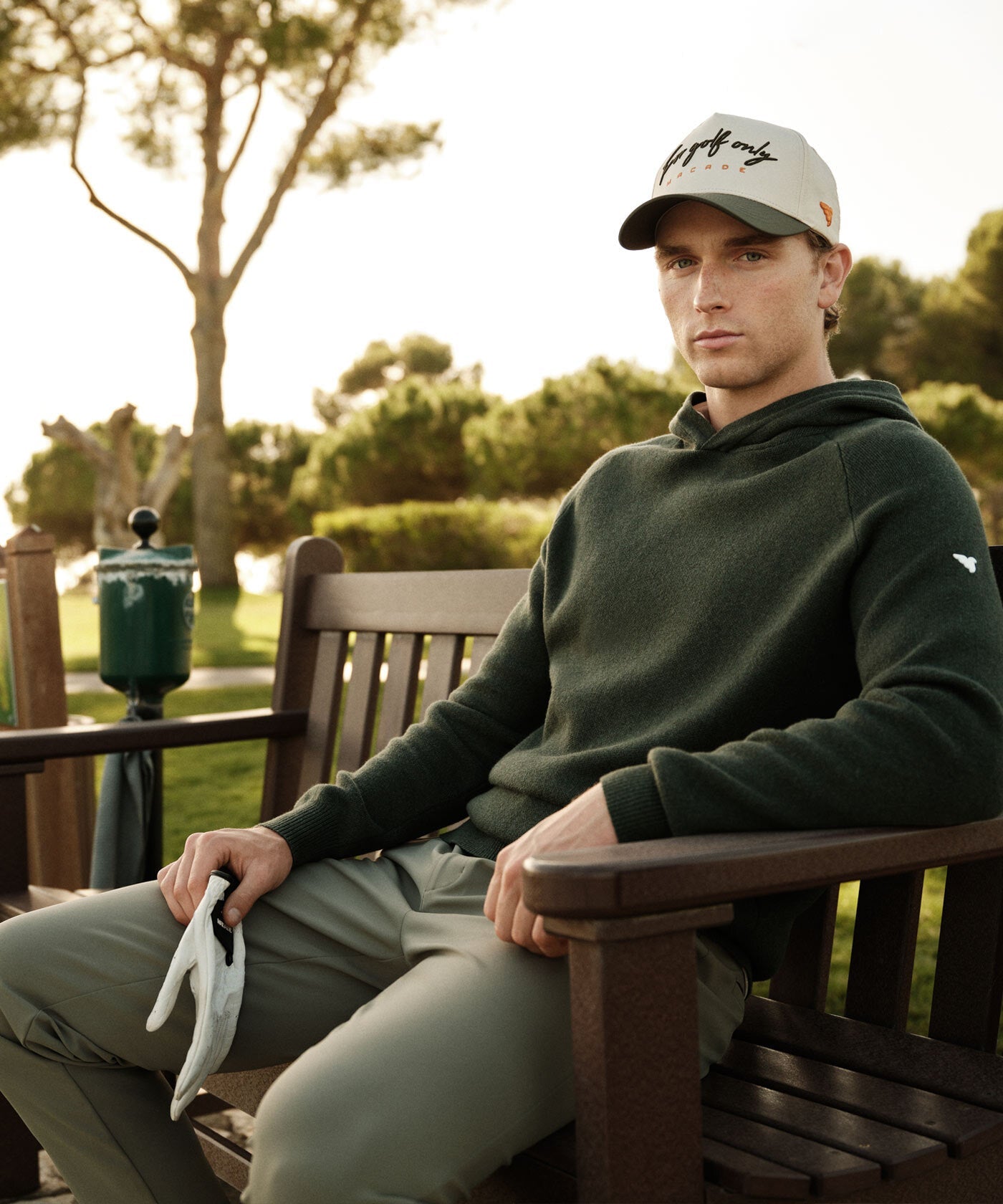 Macade Men's Tech Knit Hoodie - Pine Green