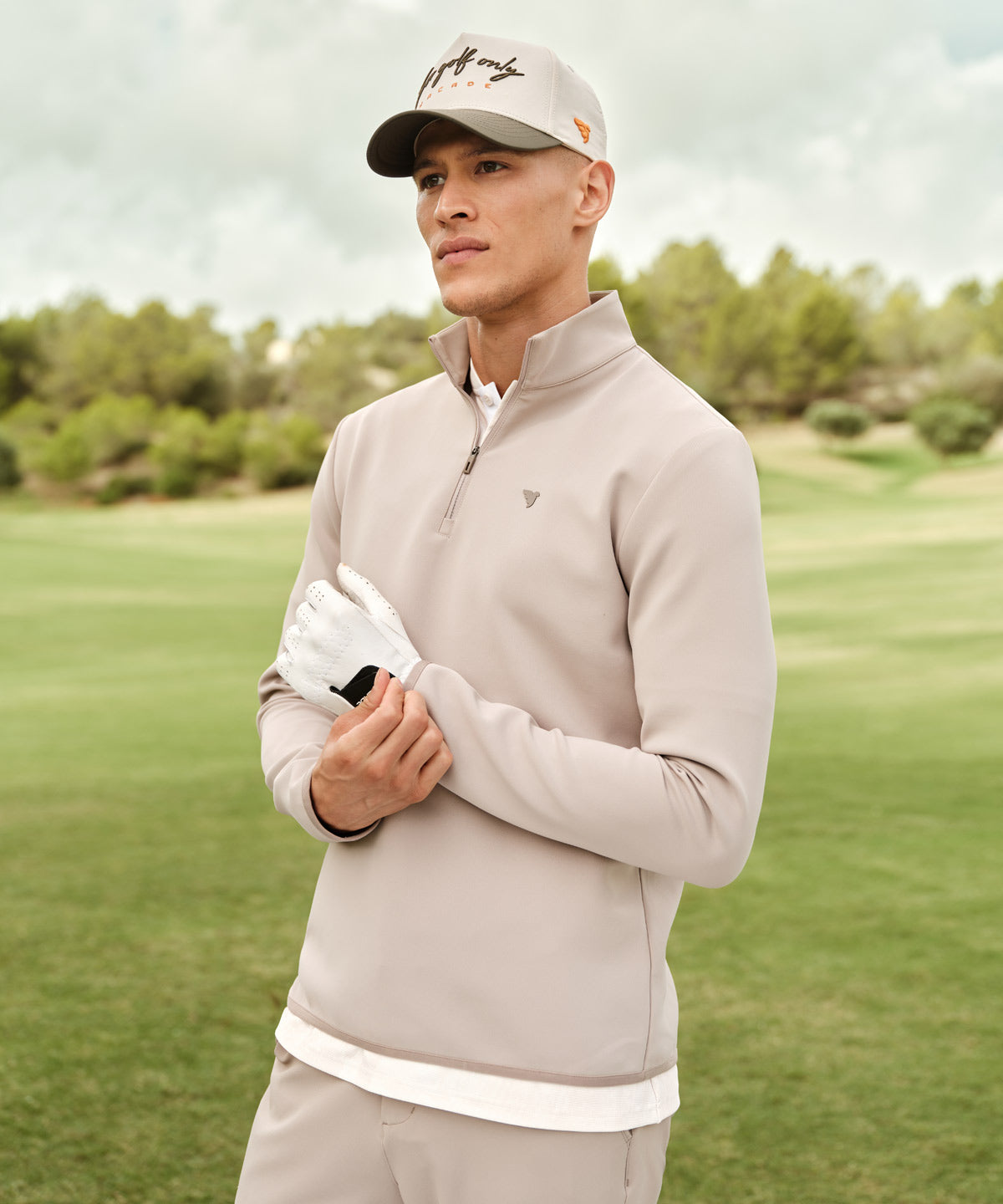 Macade Men's Therma Quarter Zip - Taupe