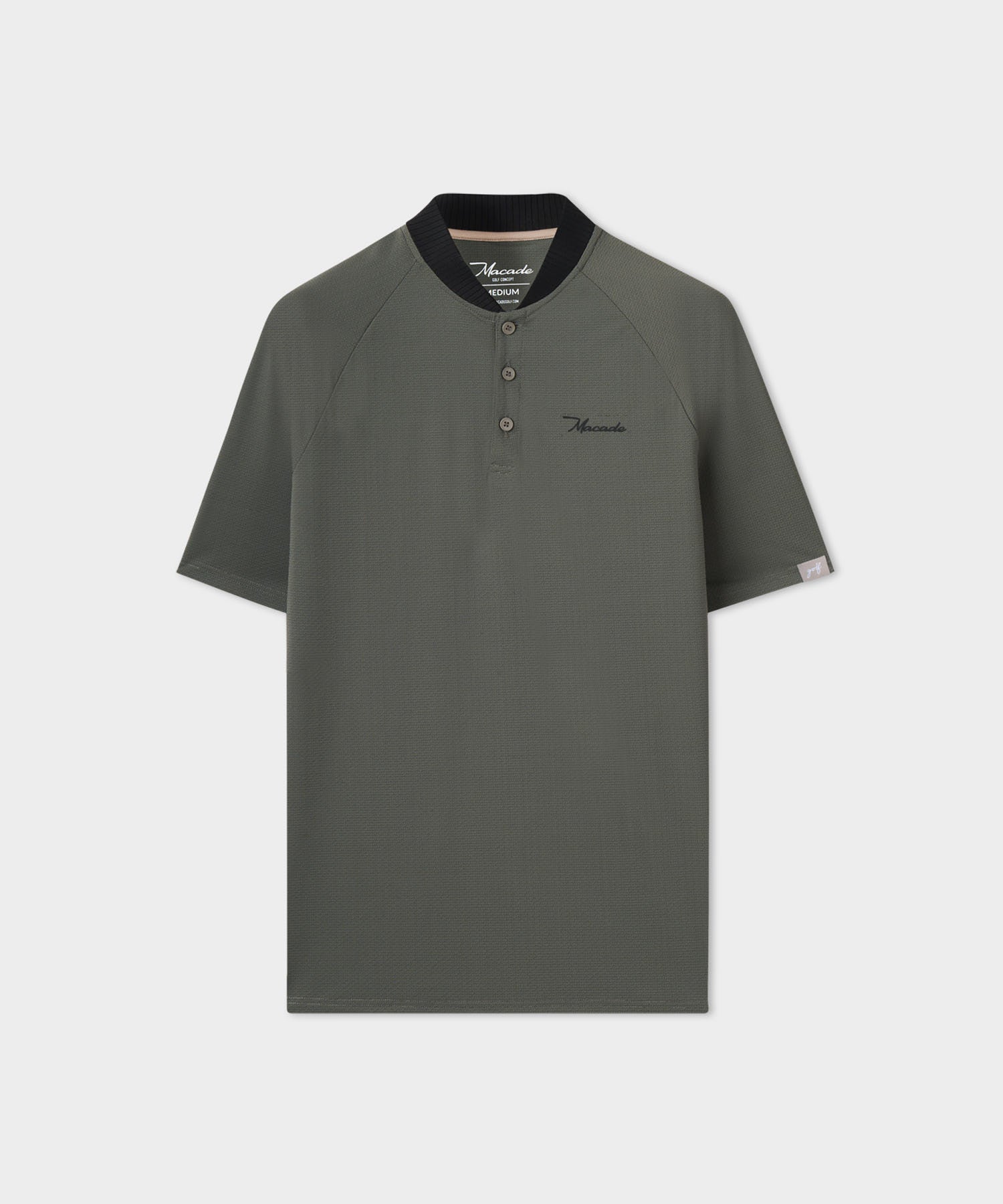 Macade Men's Crew TR Bomber Shirt - Green