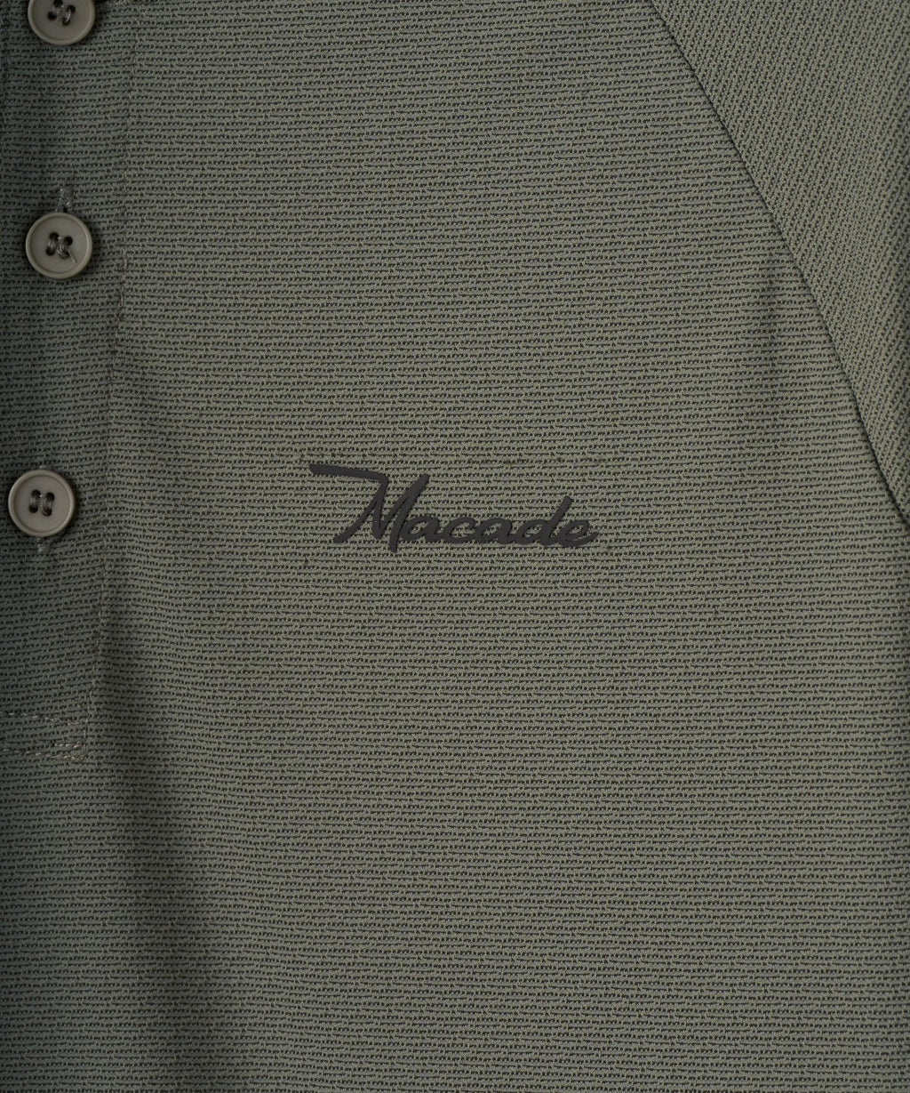 Macade Men's Crew TR Bomber Shirt - Green