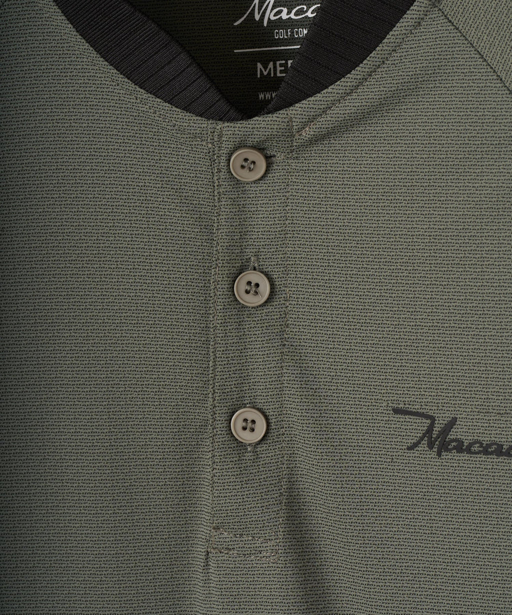 Macade Men's Crew TR Bomber Shirt - Green