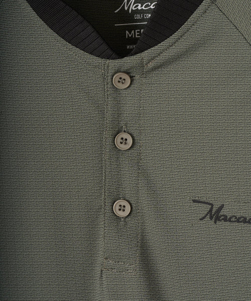 Macade Men's Crew TR Bomber Shirt - Green