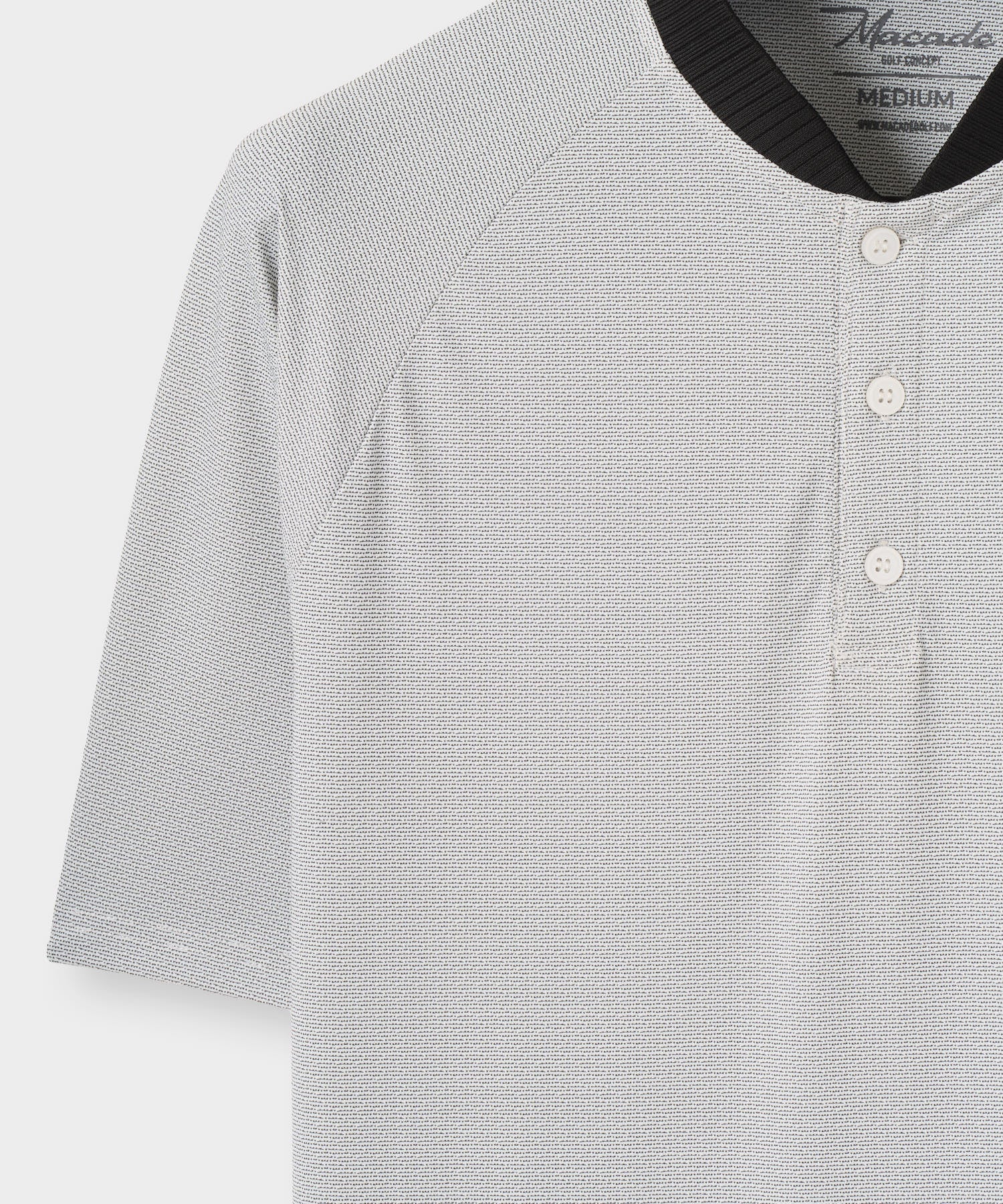 Macade Men's Crew TR Bomber Shirt - White