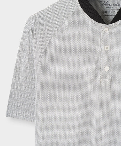 Macade Men's Crew TR Bomber Shirt - White