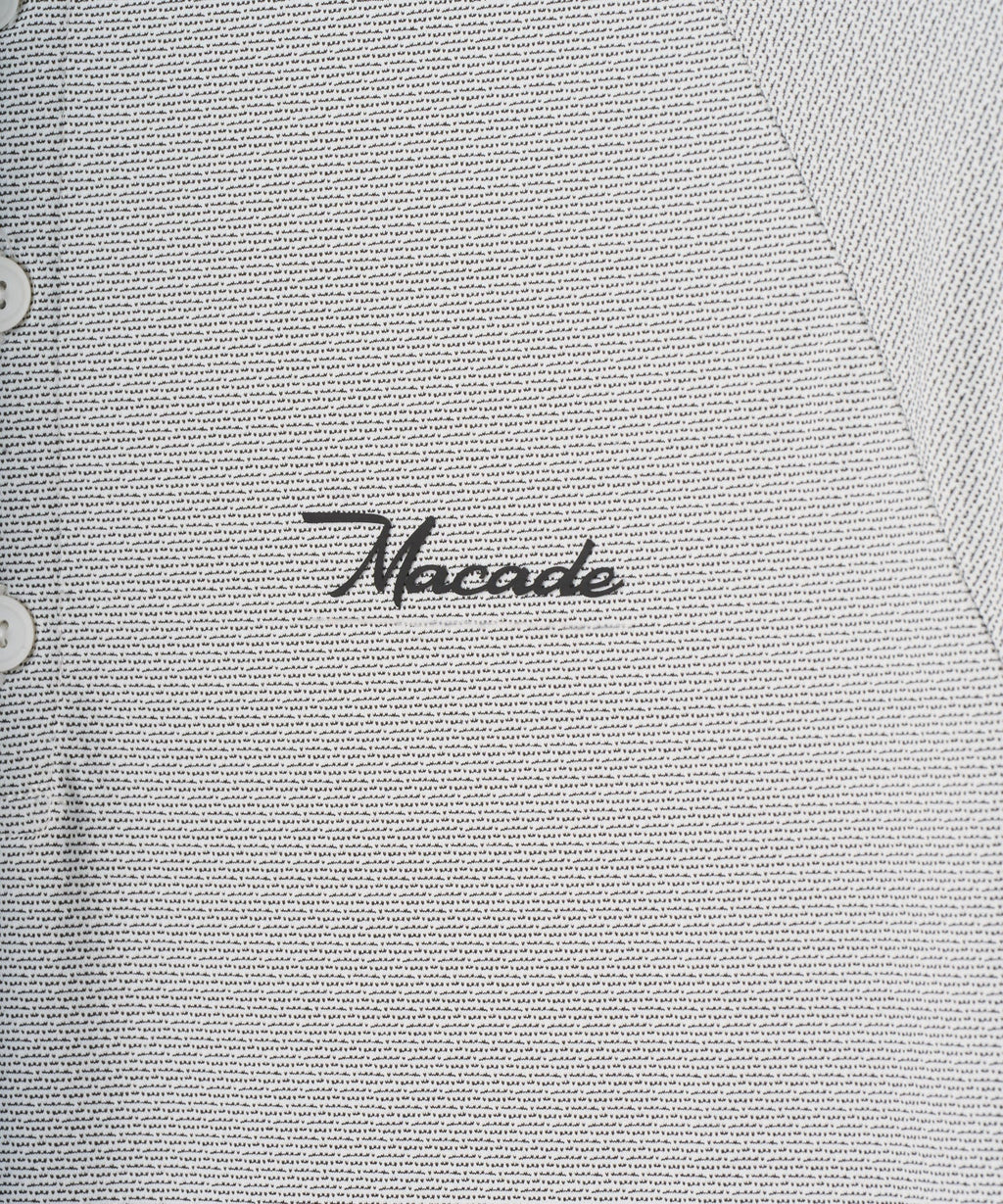 Macade Men's Crew TR Bomber Shirt - White