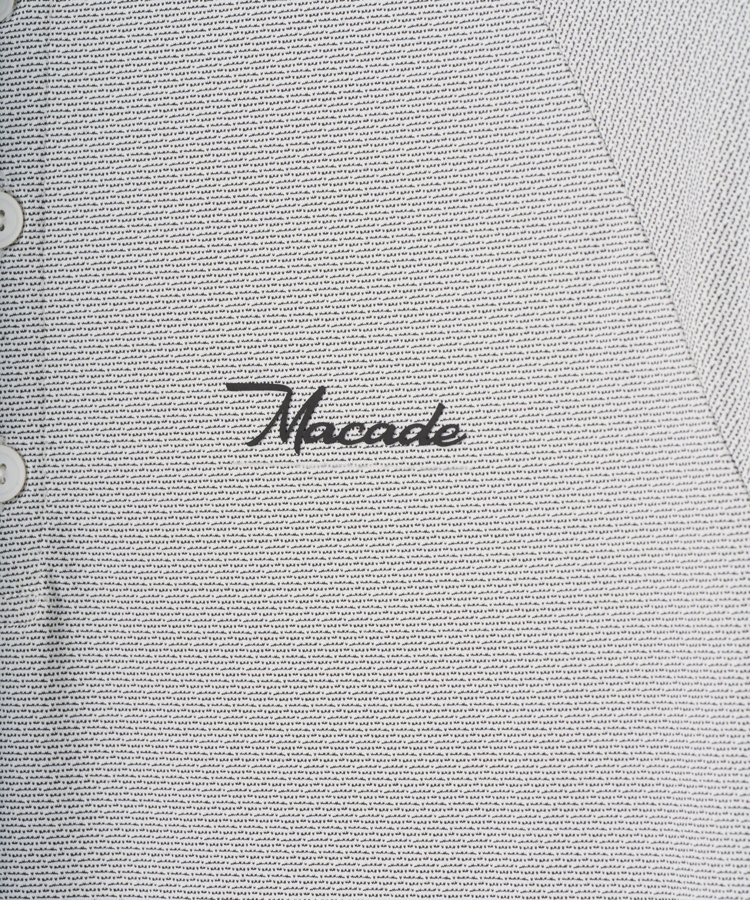 Macade Men's Crew TR Bomber Shirt - White