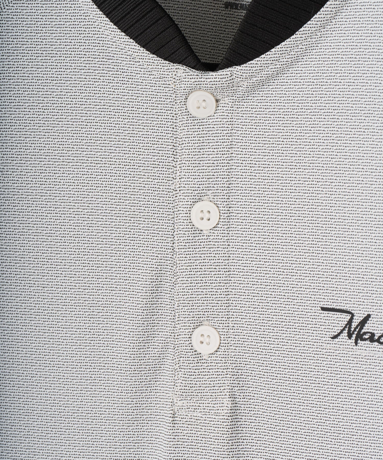 Macade Men's Crew TR Bomber Shirt - White