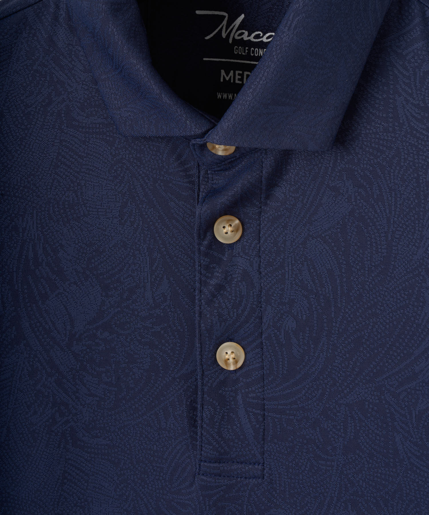 Macade Men's Paisley Core Polo Shirt - Navy