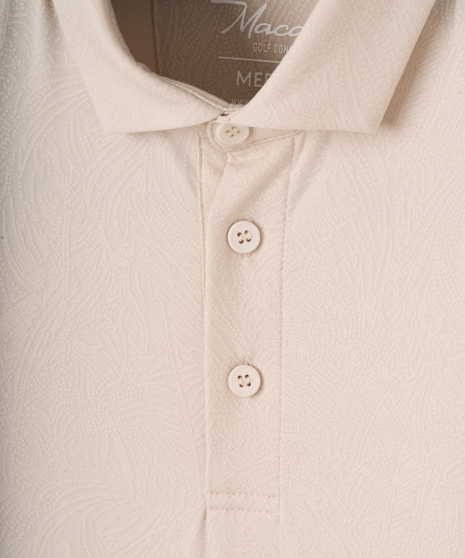 Macade Men's Paisley Core Polo Shirt - Tan