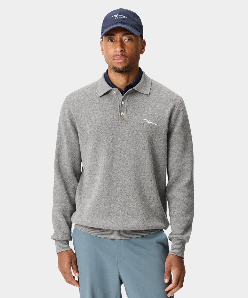 Grey Club Knit Polo