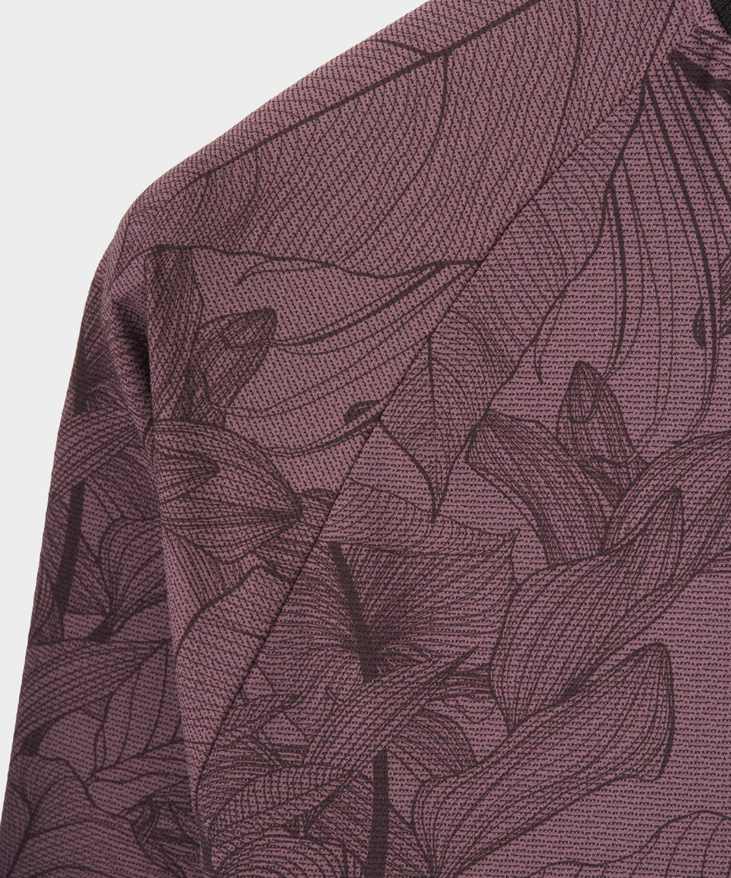 Macade Men's Crew TR Bomber Shirt - Mauve