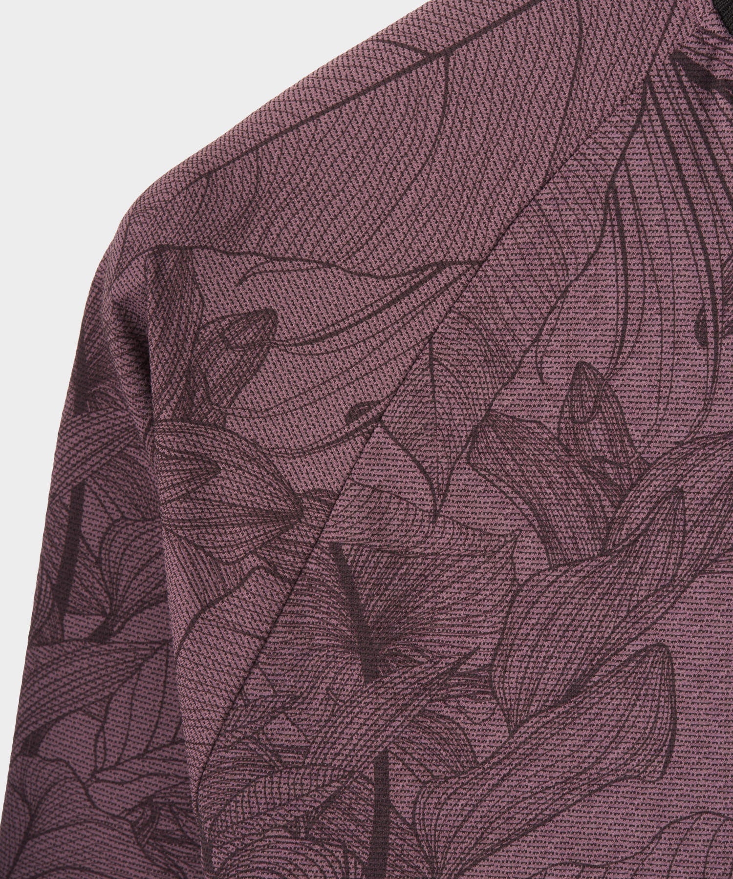 Macade Men's Crew TR Bomber Shirt - Mauve