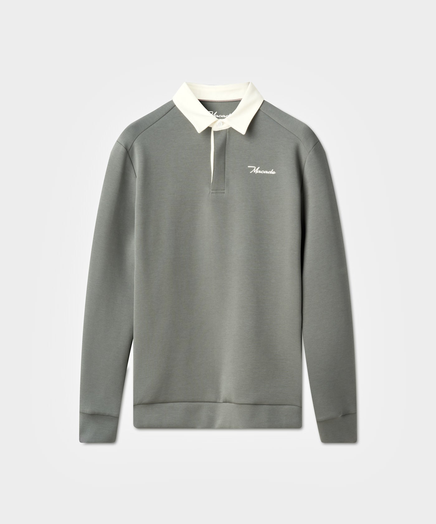 Macade Men's Blades Polo Sweatshirt - Teal Gray