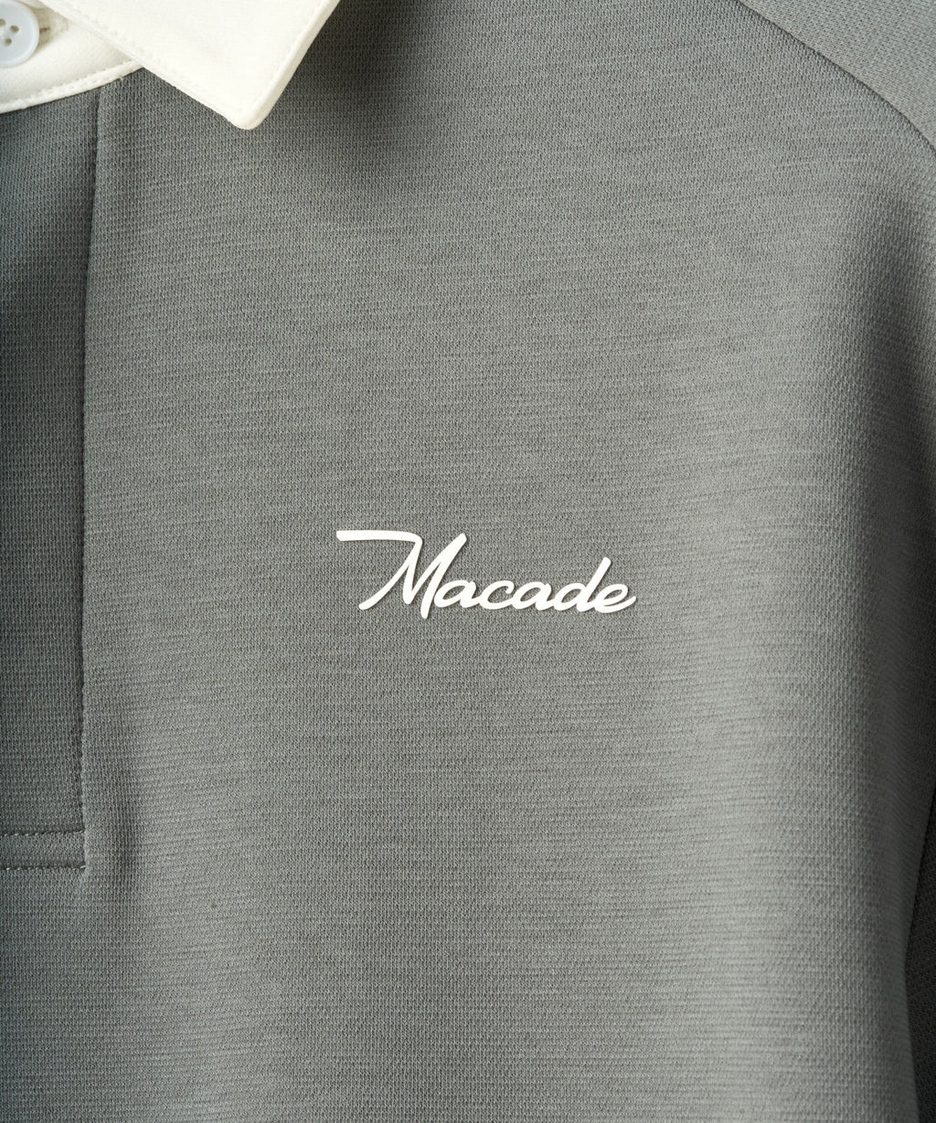 Macade Men's Blades Polo Sweatshirt - Teal Gray