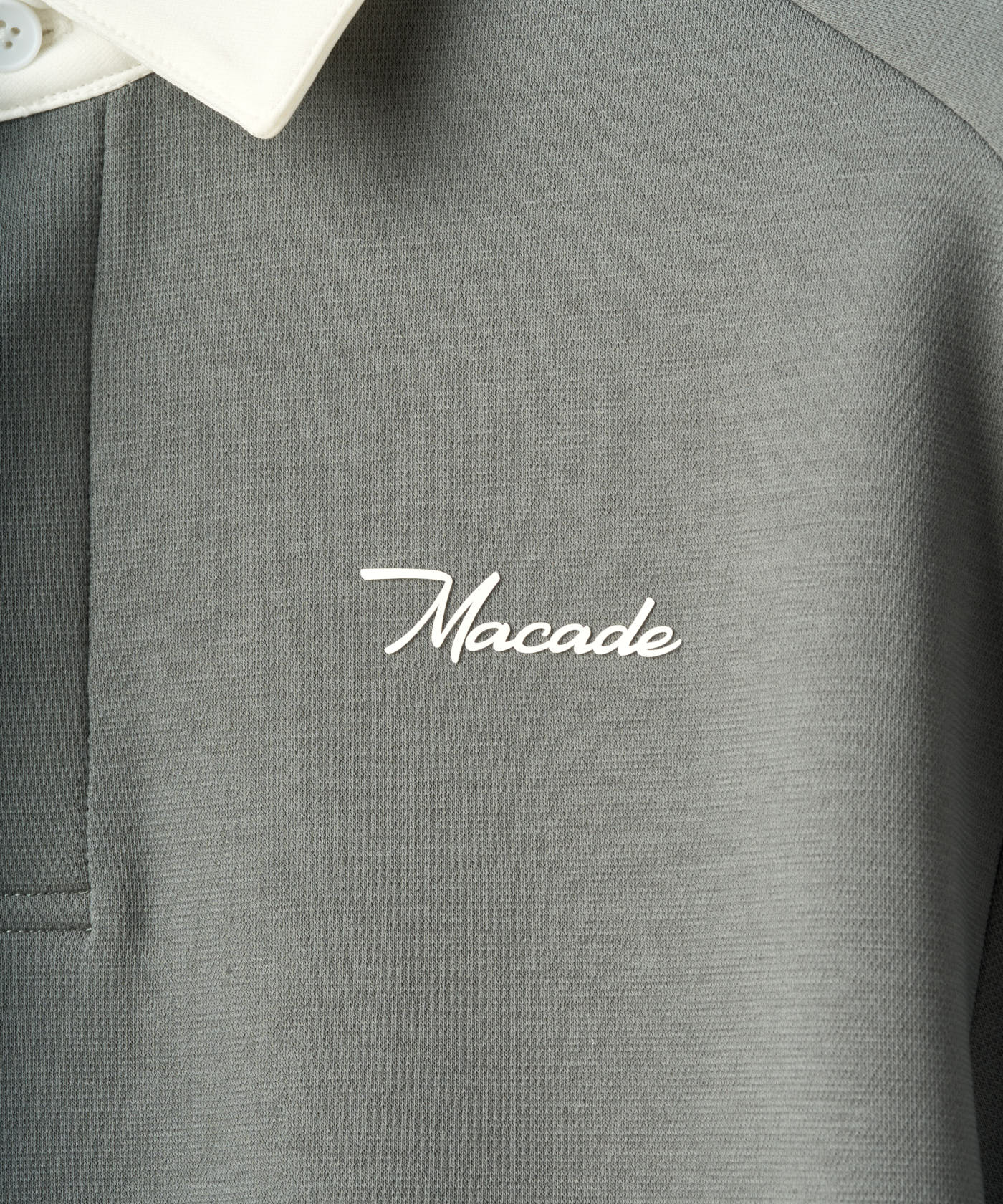 Macade Men's Blades Polo Sweatshirt - Teal Gray